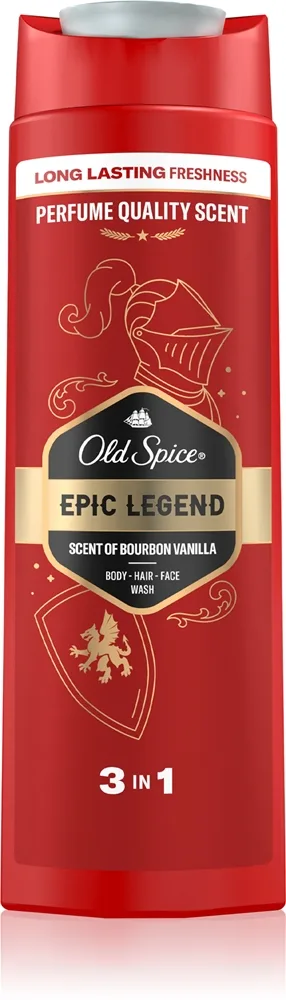 Old Spice Epic Legend Brusegel til ansigt, krop og hår til mænd 400 ml