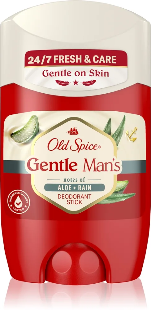 Old Spice Gentle Man's Aloe & Rain alumiinisuolaton deodoranttipuikko 50 ml