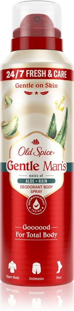 Old Spice Gentle Man's Aloe & Rain deodoranttisuihke, alumiiniton 140 ml