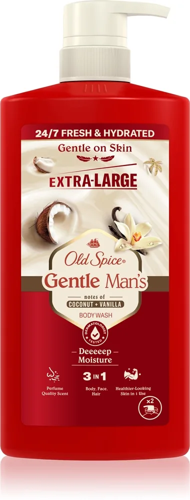 Old Spice Gentle Man's Coconut & Vanilla suihkugeeli 3in1 800 ml