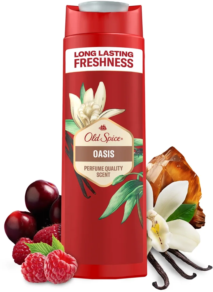 Old Spice Oasis Kroppstvätt för män 3-i-1 400 ml