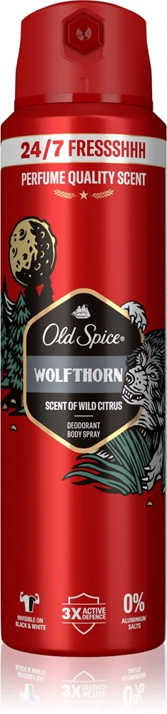 Old Spice Wolfthorn Spray deodorant til mænd 200 ml