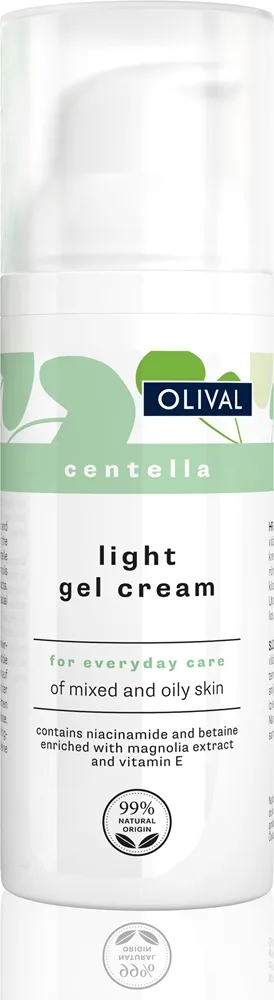 Olival Centella kevyt geelivoide rasvoittuvalle ja sekaiholle 50 ml