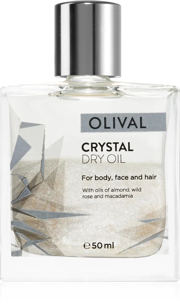 Olival Crystal Dry Oil Multifunktions tørolie med glimmer til ansigt, krop og hår 50 ml