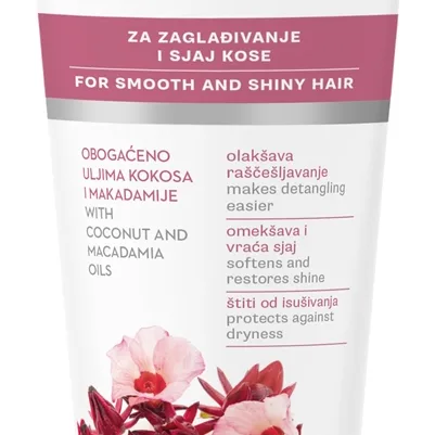 Olival Hibiscus elvyttävä hoitoaine hiusten kiiltoa ja pehmeyttä lisäävä 200 ml