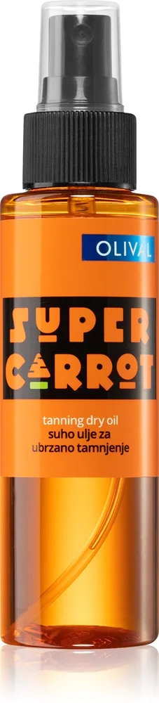 Olival SUPER Carrot Dry Oil kuiva vartaloöljy ruskettumista nopeuttava 100 ml