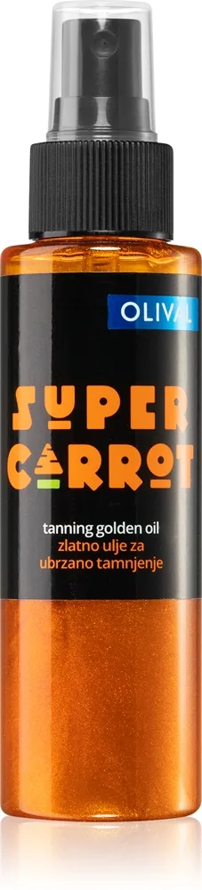 Olival SUPER Carrot Golden Oil kimalleöljy ruskettumista nopeuttava 100 ml