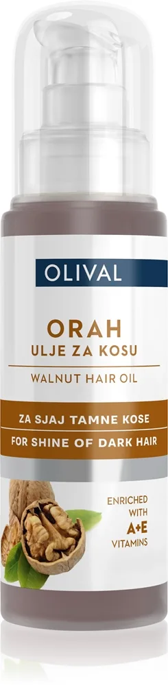 Olival Walnut hiusöljy tummille hiuksille 60 ml