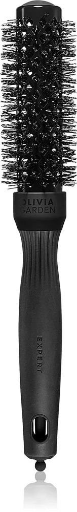 Olivia Garden Black Label SHINE Wavy Bristles Rund børste til Hår Diameter 25 mm 1 stk.