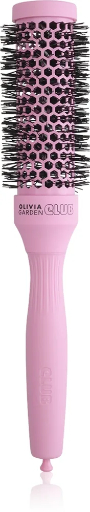 Olivia Garden Club The Glow Blowout Ceramic Round Brush Pink Rund hårbørste S 1 stk.