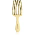Olivia Garden Club The Nomad Detangling&Shine Fingerbrush Flat borste för hår Yellow 1 st.