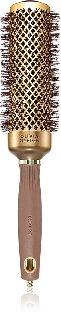 Olivia Garden Expert Blowout Speed Gold&Brown Rund hårbørste 45mm 1 stk.