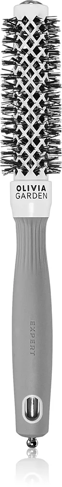 Olivia Garden Expert Shine Wavy Bristles White&Grey Hårbørste průměr 20 mm 1 stk.