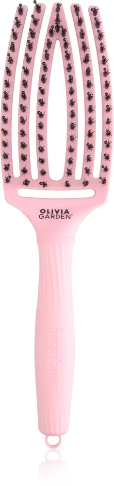 Olivia Garden Fingerbrush ThinkPink Boar & Nylon Jaipur Rose Hårborste 1 st.