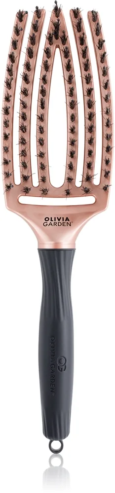 Olivia Garden Fingerbrush Trinity Medium Silver
