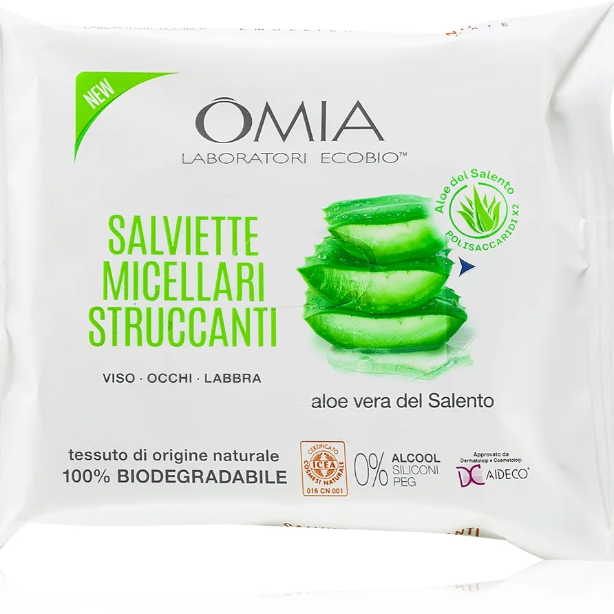 Omia Laboratories Aloe Vera del Salento Rengöringsservetter 20 st.