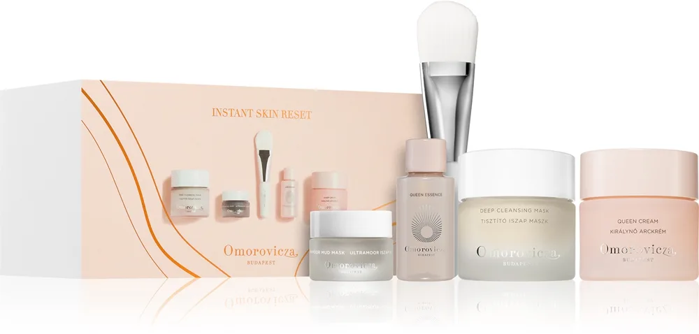 Omorovicza Instant Skin Reset Set lahjasetti kasvojen puhdistukseen ja kiinteytykseen