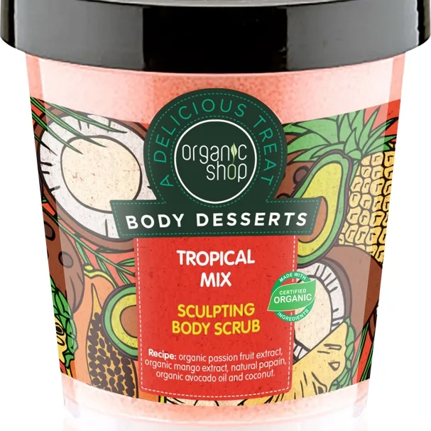 Organic Shop Body Desserts Tropical Mix Slimming Body Scrub 450 ml