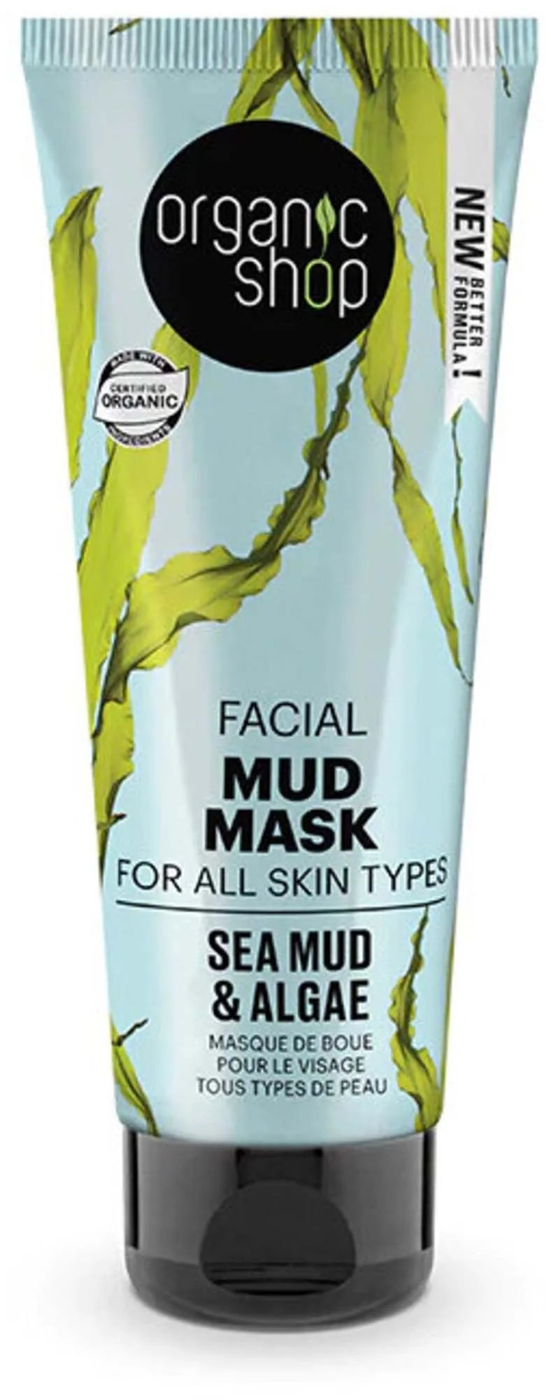 Organic Shop Facial Mud Mask Sea Mud & Algae 75 ml