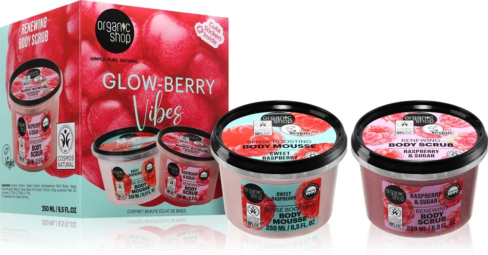 Organic Shop Glow-Berry Vibes Beauty Set lahjasetti vartalolle