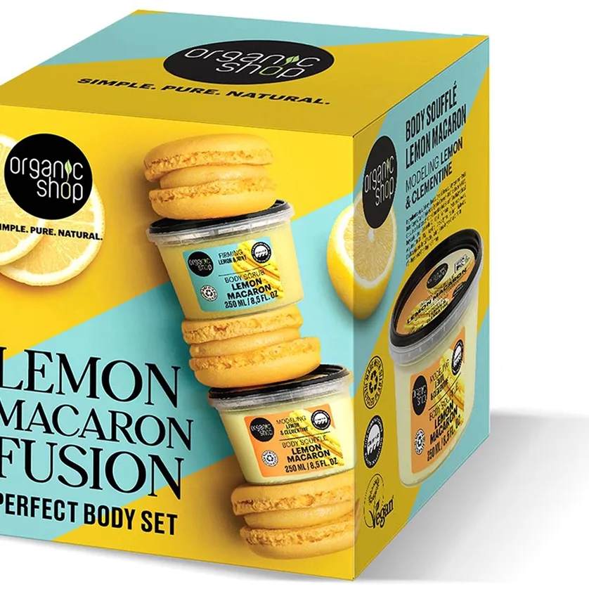 Organic Shop Lemon Macaron Fusion Presentförpackning