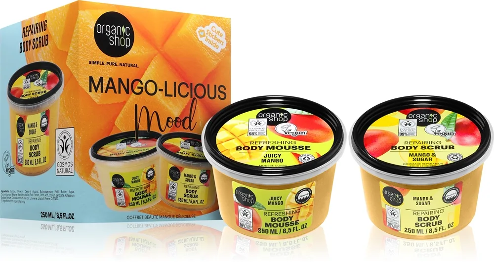 Organic Shop Mango-licious Mood Beauty Set lahjasetti vartalolle