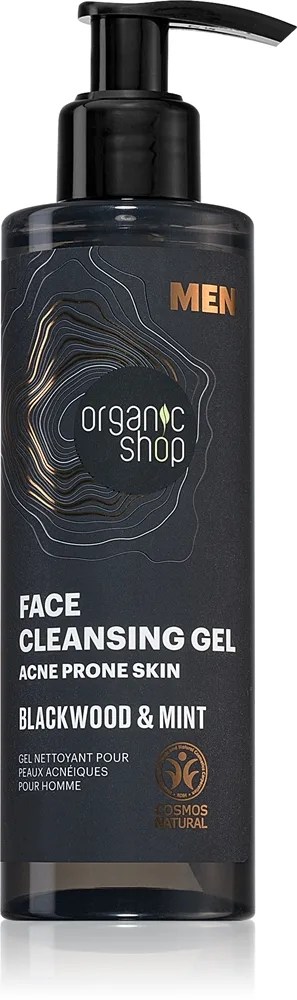 Organic Shop Men Blackwood & Mint Rengöringsgel för män 200 ml