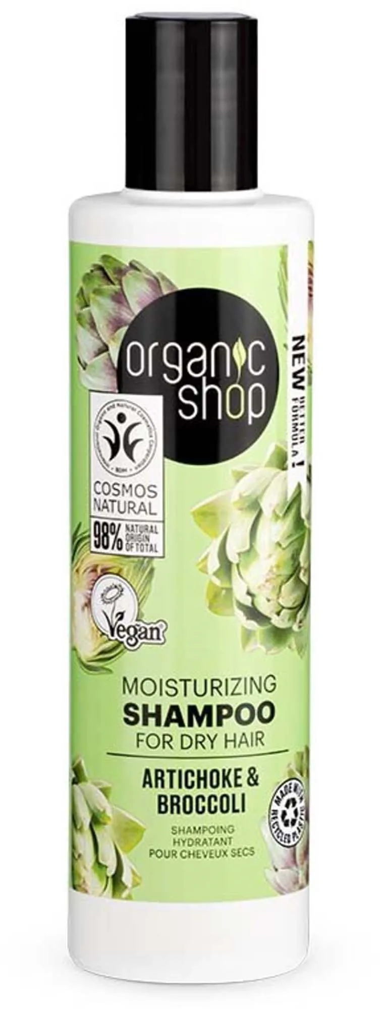 Organic Shop Moisturizing Shampoo Artichoke & Broccoli 280 ml