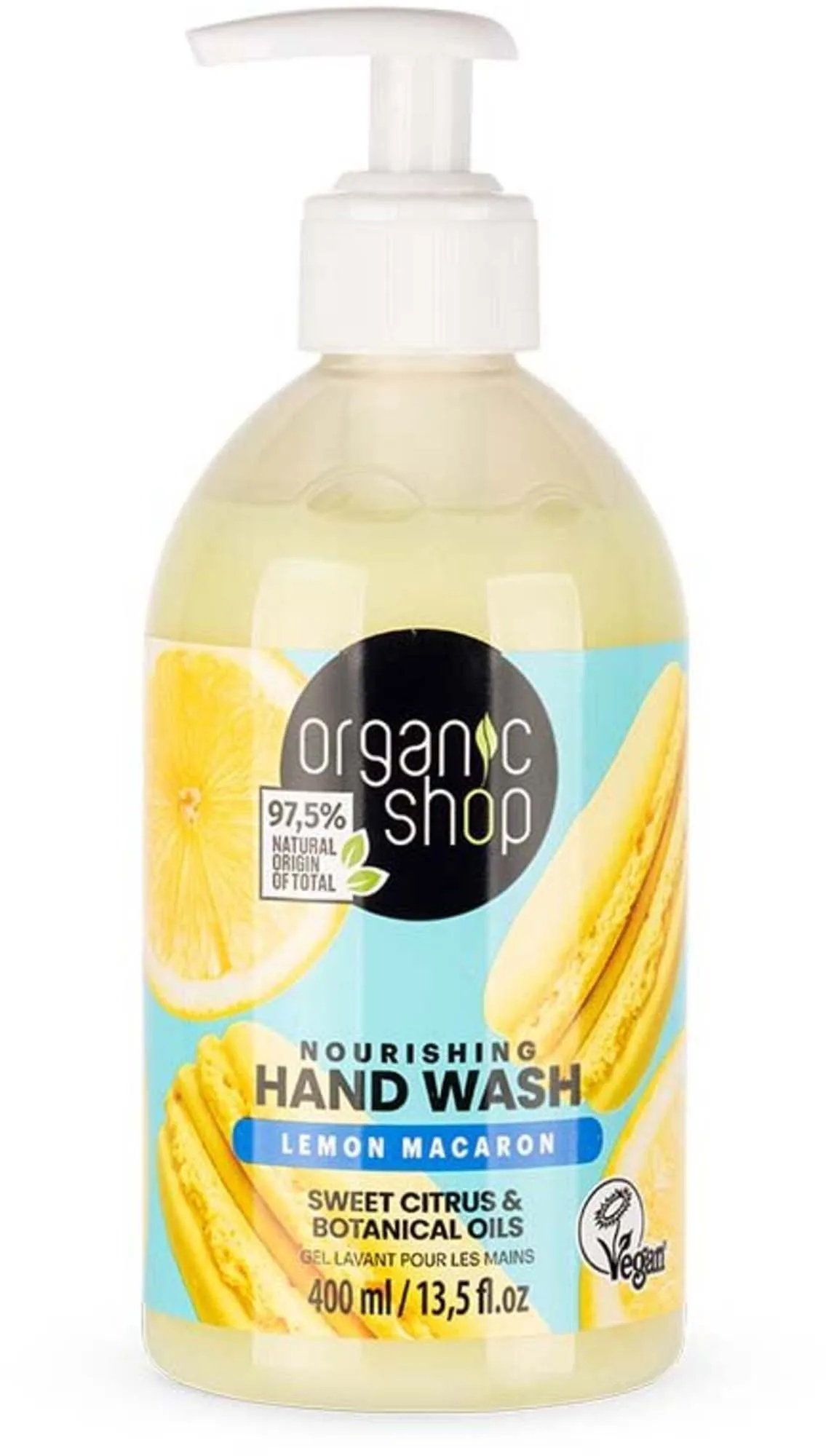 Organic Shop Nourishing Hand Wash Sweet Citrus & Botanical Oils 400 ml