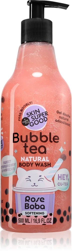 Organic Shop Skin Super Good Bubble Tea Mjukgörande dusch-gel 500 ml