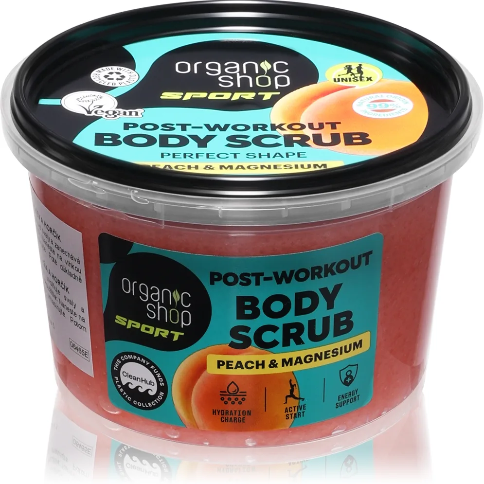 Organic Shop Sport Peach & Magnesium vartalokuorinta 250 ml