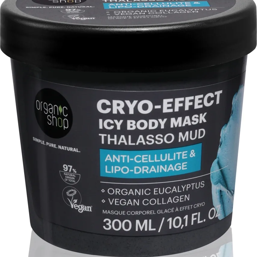 Organic Shop Thalasso Cryo-Effect Ice Body Mask selluliittia ehkäisevä vartalonaamio viilentävä vaikutus 300 ml
