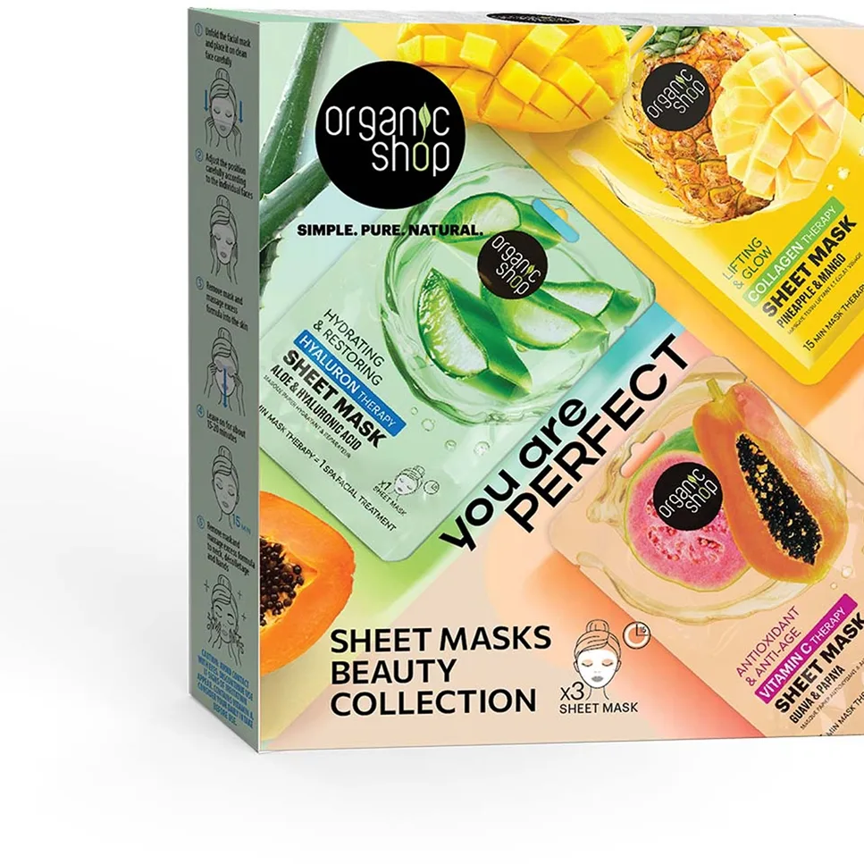 Organic Shop You Are Perfect uppsättning med sheetmasker