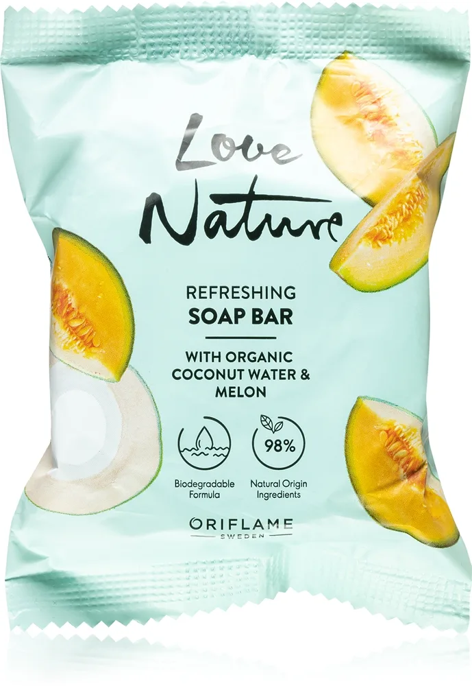 Oriflame Love Nature Coconut Water & Melon Rensebar 75 g