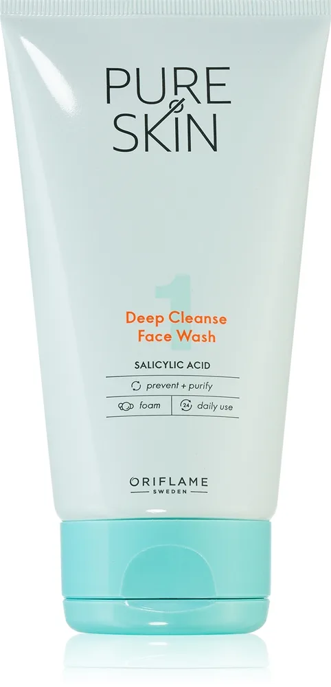 Oriflame Pure Skin Gel ansiktsrengörare för fet hud 150 ml