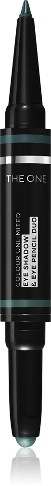Oriflame The One Colour Unlimited luomiväri ja silmänrajauskynä 2in1 sävy Emerald Green 1,2 g
