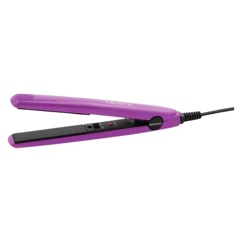 Original Best Buy MINEOX Mini Straightener And Curling Iron - Purple
