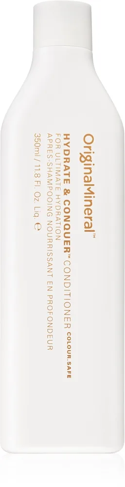 Original & Mineral Hydrate & Conquer kosteuttava hoitoaine kuiville, vaurioituneille ja kemiallisesti käsitellyille hiuksille 350 ml