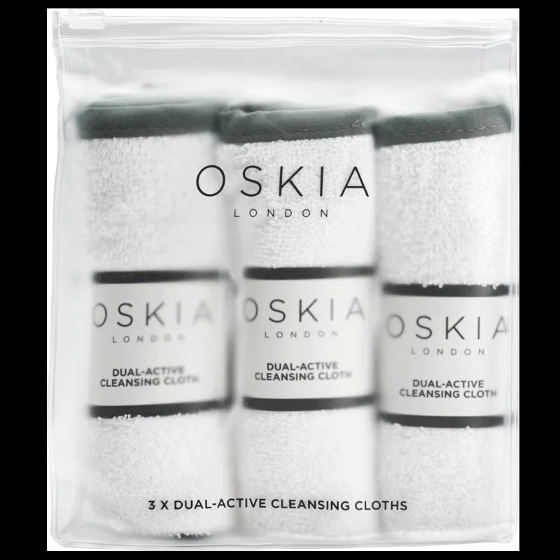 OSKIA Dual Active Cleansing Cloths 3 stk
