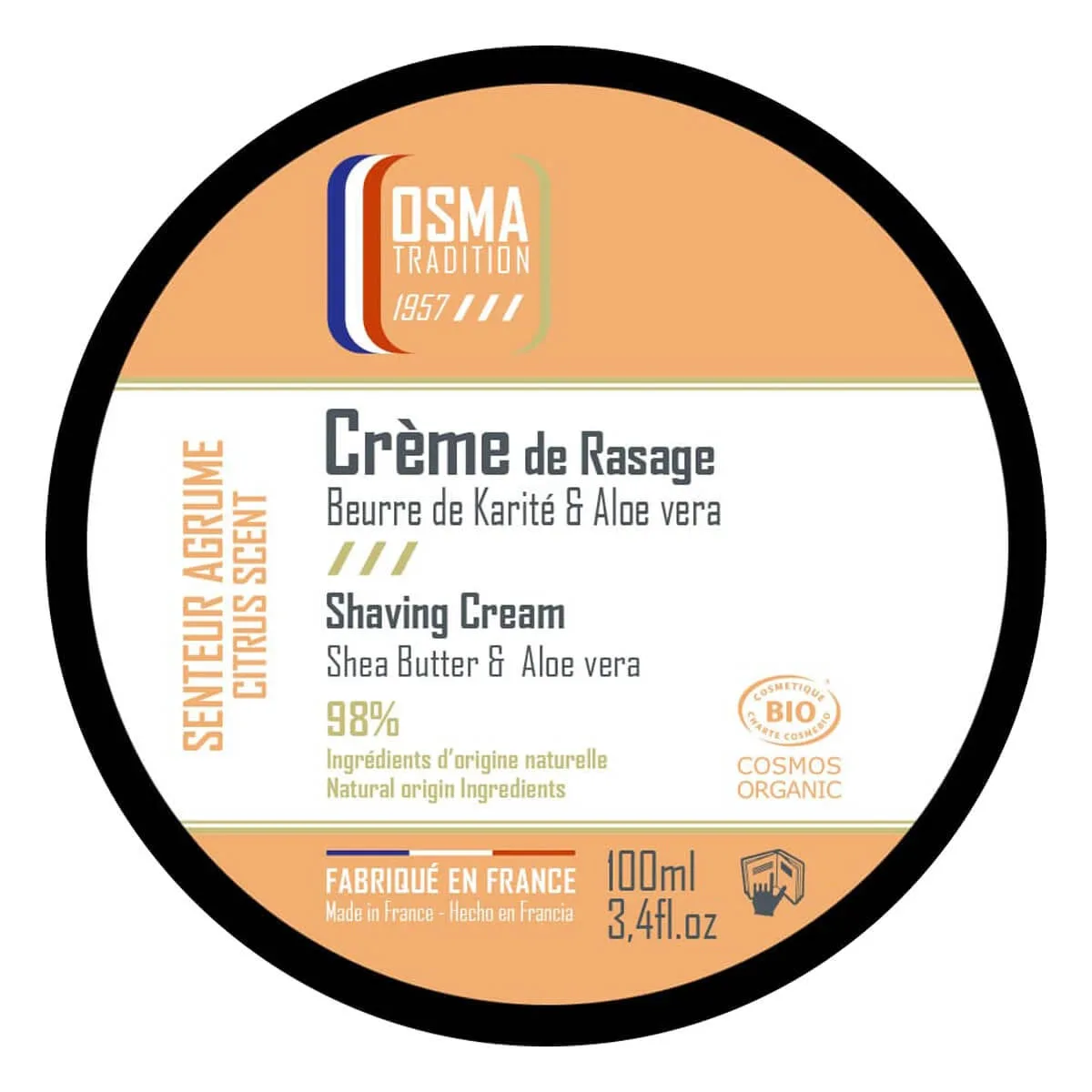 Osma Barbercreme, Citrus, 100 ml.
