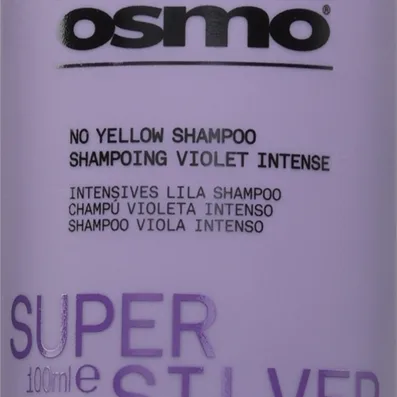 Osmo Super Silver No Yellow Shampoo keltaisuutta ehkäisevä shampoo vaaleille ja harmaille hiuksille 100 ml