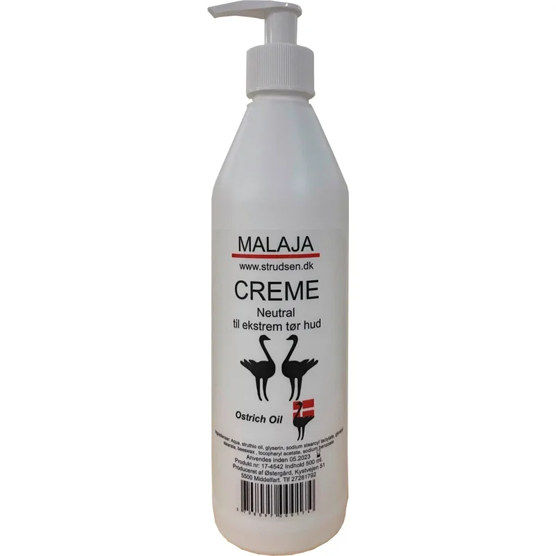 Ostrich Oil Creme Parfumefri (500 ml)