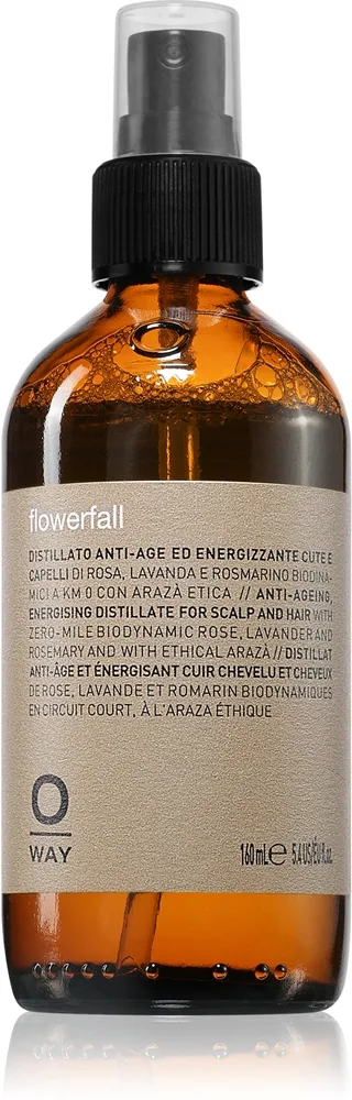 Oway botanical flowerfall energisoiva kasvovesi hiuksiin ja päänahkaan 160 ml