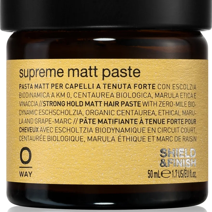 Oway Shield & Finish Supreme Matt Paste mattapinnan antava muotoilutahna keskitason kiinnitys 50 ml