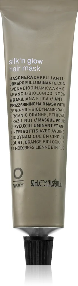 Oway Silk'n Glow naamio huokoisille hiuksille 50 ml