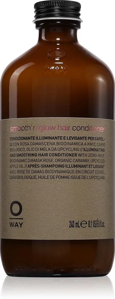 Oway Smooth'n glow Hair Conditioner Udglattende balsam for skinnende og blødt hår 240 ml