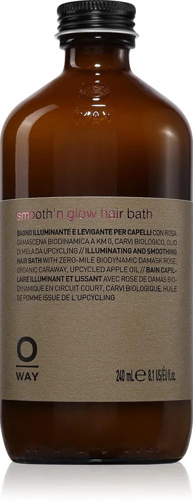 Oway Smooth'n glow Hiar Bath shampoo för glansigt och mjukt hår 240 ml