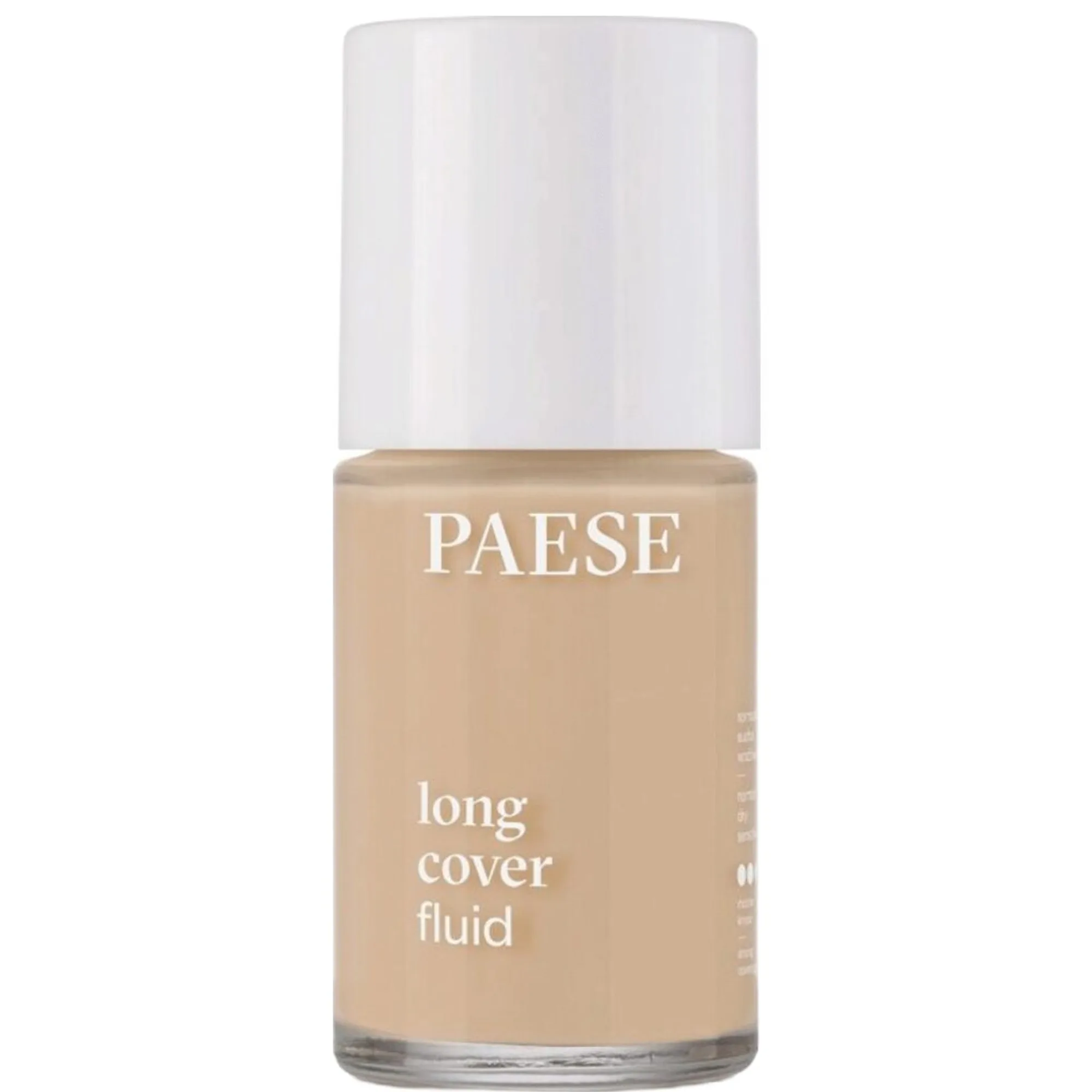 Paese Long Cover Fluid Högtäckande flytande foundation Skugga 1,75 Sand Beige 30 ml