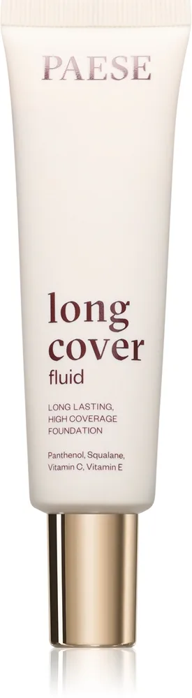Paese Long Cover Fluid Tube Foundation Heltäckande foundation Skugga 0,5 ivory 30 ml