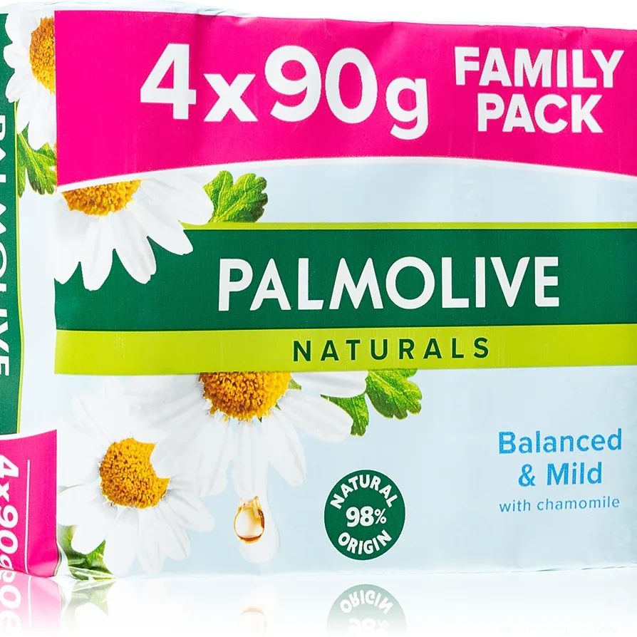 Palmolive Naturals Chamomile Tvålbit Med kamomill 4x90 g